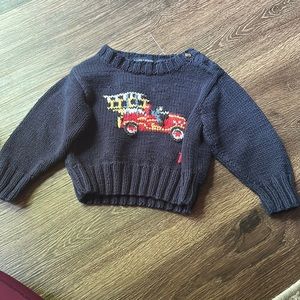 Ralph Lauren fire truck sweater